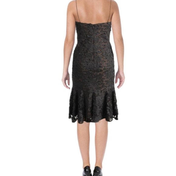 Vera Wang Women's 3D Floral Applique Slip Dress 10 - Picture 3 of 7